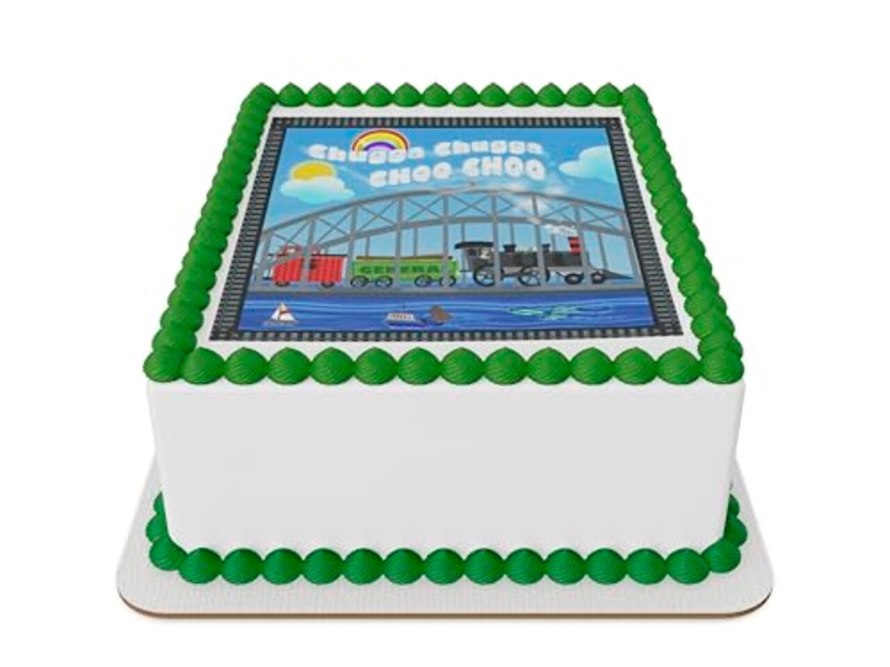 Choo Choo Train Edible Icing Sheets for 1/4 Sheet cake ot larger